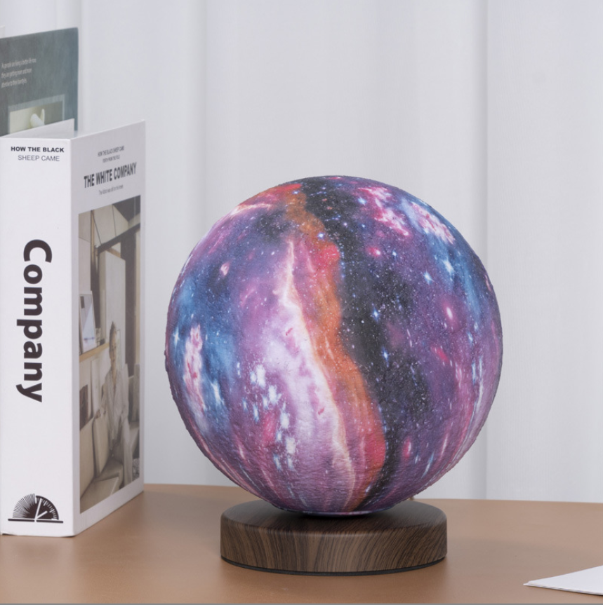月球燈3D打印自動旋轉(zhuǎn)創(chuàng)意磁懸浮星空月亮感應(yīng)星球小夜燈